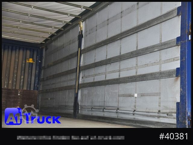 Swap body with flatbed & tarp KRONE Wechselbrücke 7,45 neue Plane, Bordwand