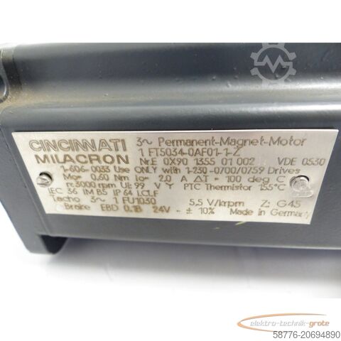  Siemens FT5034-0AF01 -1 - Z Analogmotor SN: E0X90135501002