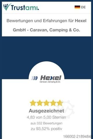 Karavan HYMER/ERIBA Exciting 530 2000 kg Mover Alko Mammut auto
