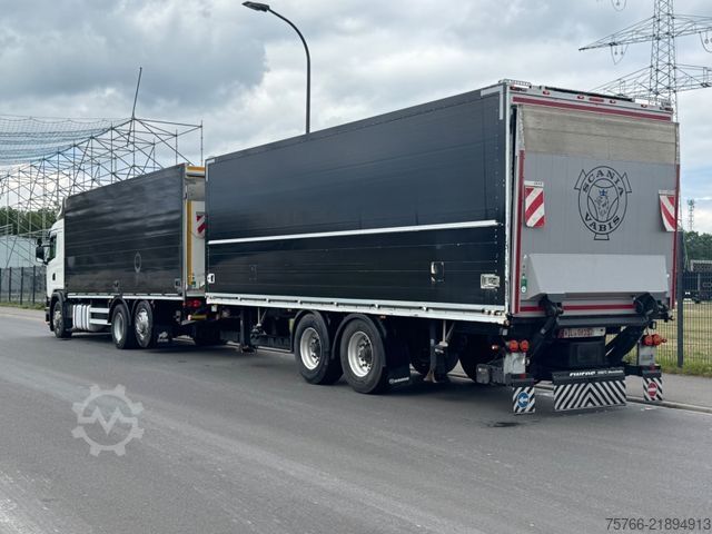 کامیون نوشابه SCANIA G410 / E6 / 2 x LBW / LENKACHSE / KOMPLETTZUG