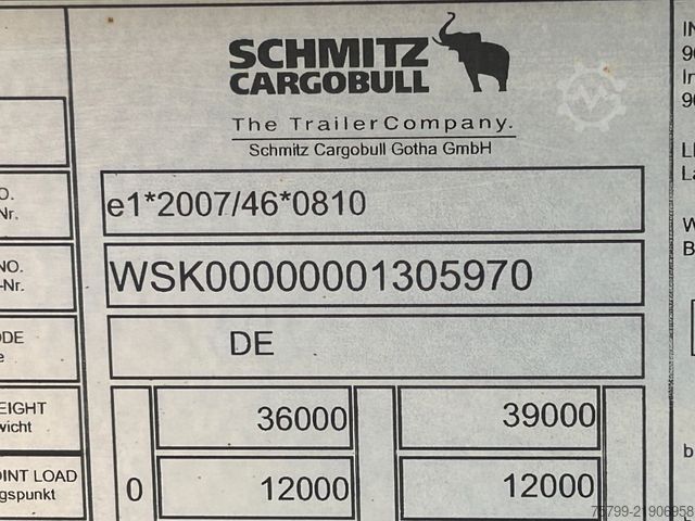 Tipper semitrailer SCHMITZ CARGOBULL Kippauflieger mit 3 Achsen + 2x Liftachsen