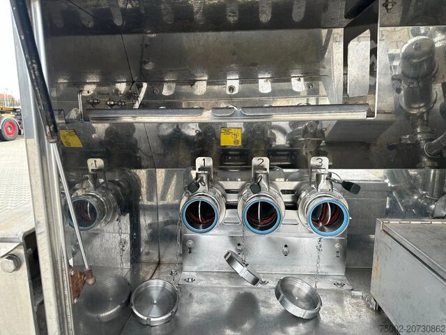 Tàu chở thực phẩm Van Hool FOOD / 39.000L / 3-COMP / INOX / NL-trailer