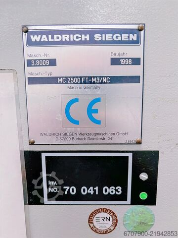Planer-type milling machine - double column WALDRICH COBURG MC 2500 FT-M3/NC