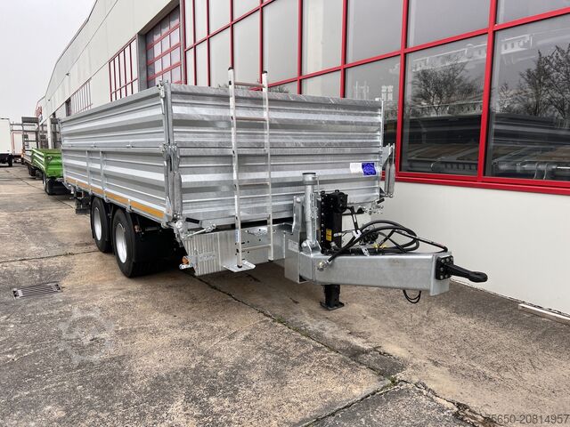 Kippivaunu Möslein TTD 19 AB  19 t Tandem 3 Seiten Kipper TiefladerAufsatzbordwänden-- Neufahrzeug --