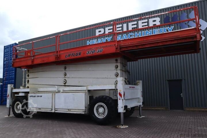 Scissor lift Liftlux SL320-30DS Diesel, 4x4 Drive, 34m Working Height,