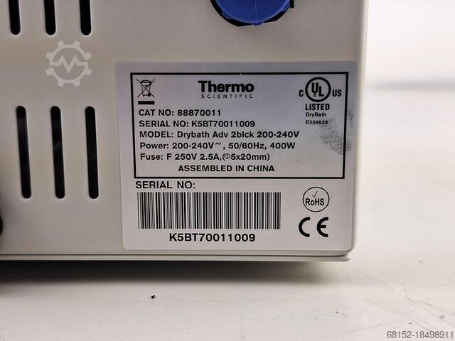 Dry Bath/Block Heater Thermo Fisher Scientific Drybath Adv 2blck