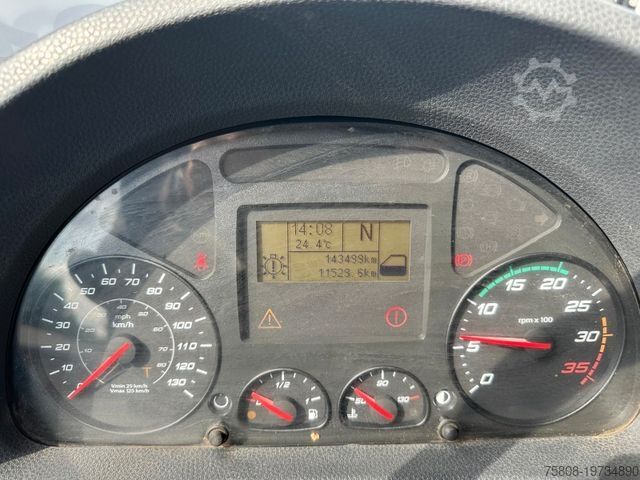 Kamion vetësbërëshkues IVECO 150E25 4x4 Kipper Kran Fassi Greifer Funk 3Sitze
