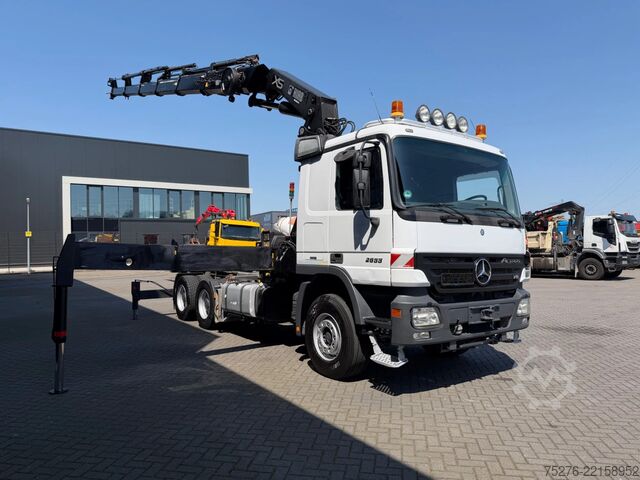 Carga pesada Mercedes-Benz Actros 2655 V8 6x4 Tractor unit Hiab 422-5 Euro 5