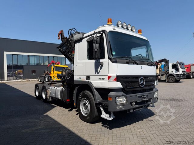 Carga pesada Mercedes-Benz Actros 2655 V8 6x4 Tractor unit Hiab 422-5 Euro 5