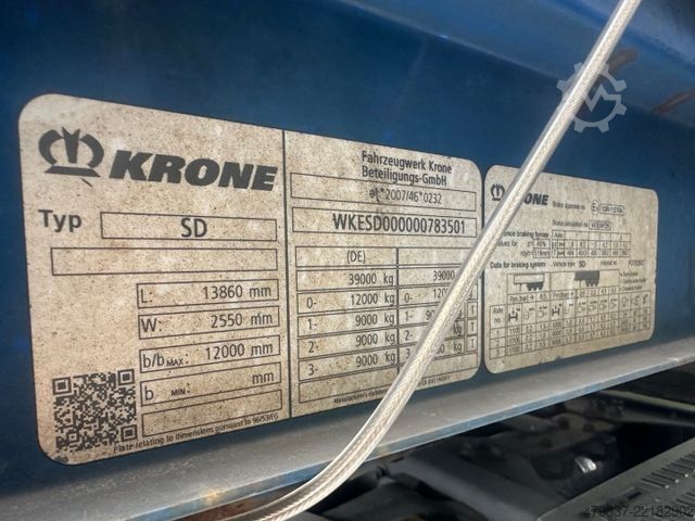 Öppen semitrailer KRONE SD / Standard / TüV  x Stück