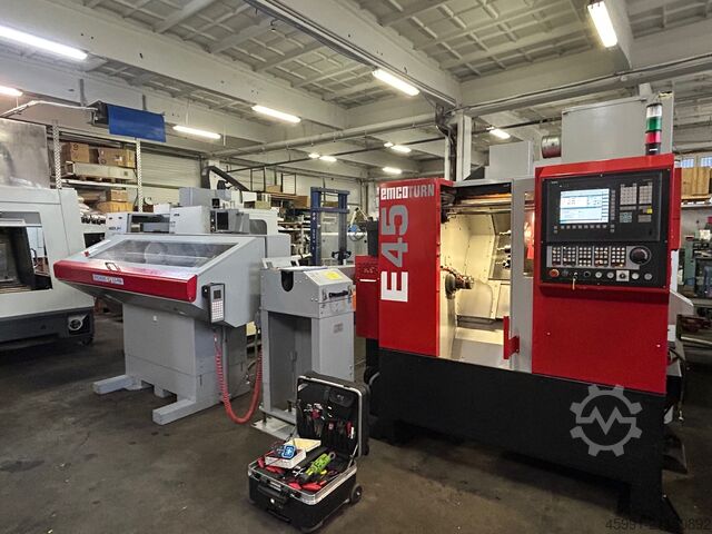 Torno CNC Emco EMCOTURN E45 with barfeeder