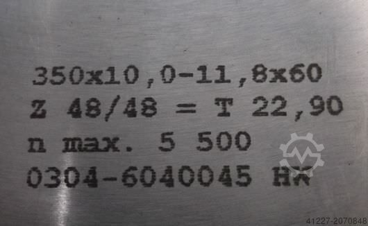 пильное полотно AKE Ø 350x10,0-11,8x60
