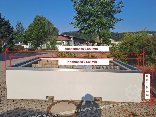 Wasserbecken für Wasserstrahlanlage Wasserbecken 3x2 m gebraucht Diverse Wasserstrahlanlagen