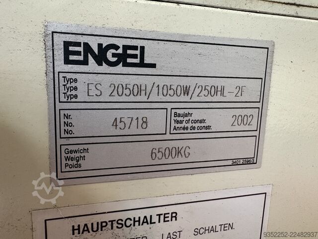 Fröccsöntőgép ENGEL ES 2050H/1050W/250 Hl-2F