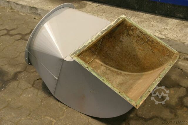 Ventilation duct angle Stahl 550x450/515 mm