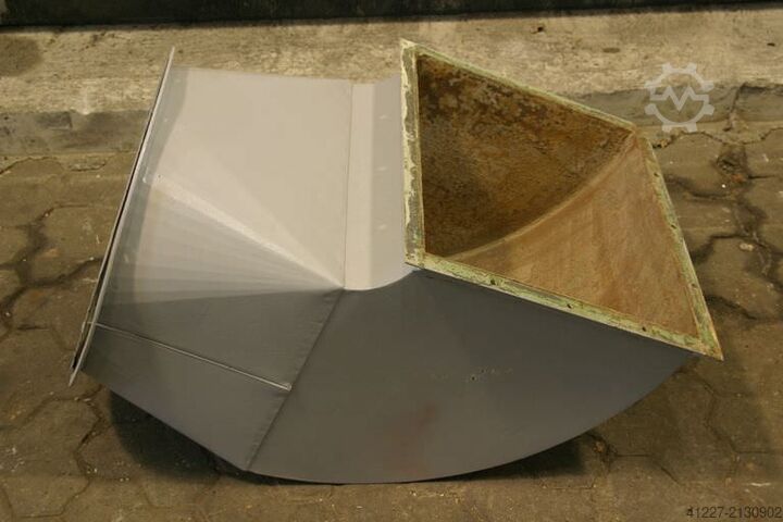 Ventilation duct angle Stahl 550x450/515 mm