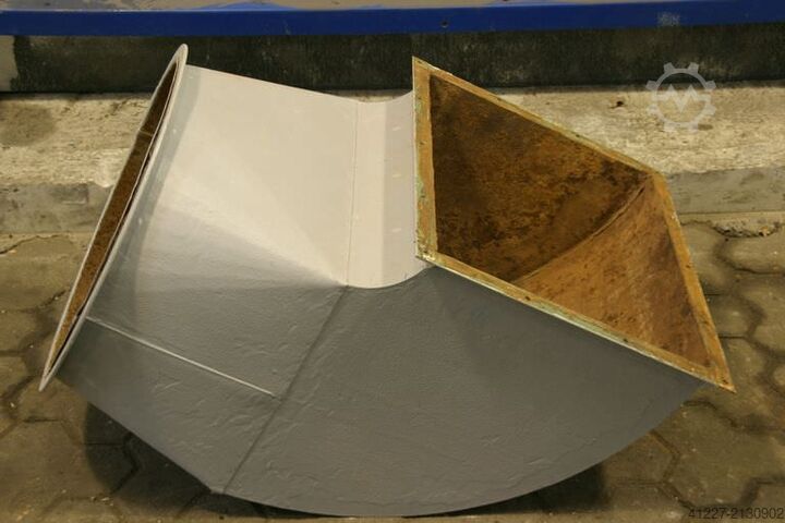 Ventilation duct angle Stahl 550x450/515 mm