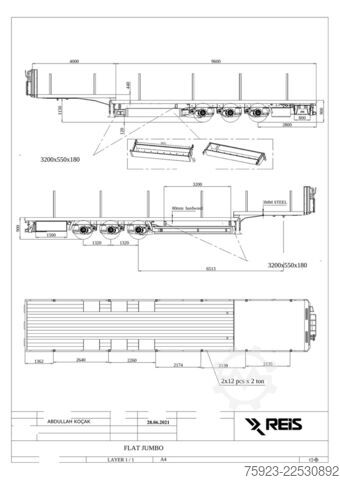 Semi low-loader Reistreyler 3 axle semi low loader unused