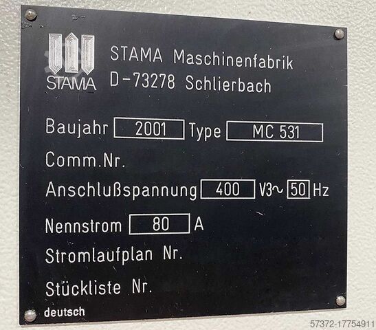 CNC Machining Center Stama MC 531