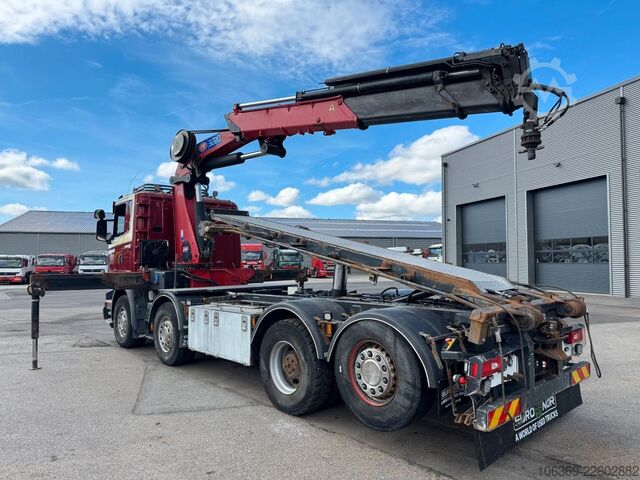 Cần cẩu gắn trên xe tải SCANIA R490 8x2*6 Euro 6 Tipper / Crane HMF 3220 K6