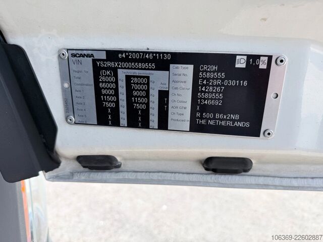 Xe bồn chở chất lỏng SCANIA R500 NGS 6x2 26 m3 Grain silo / Kompressor