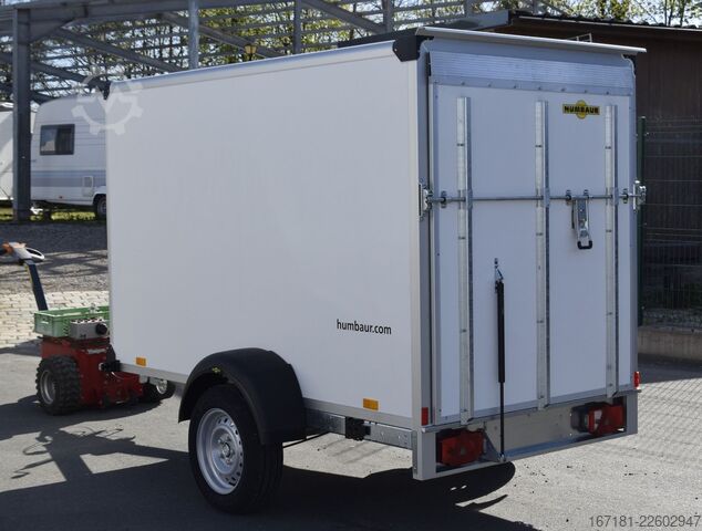 Kassavagn HUMBAUR Kofferanhänger HK 132513-15P mit Überfahrwand
