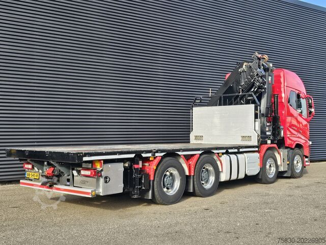Lasteplattform Volvo FH 16.650 8x4 / HIAB 105 t/m CRANE / KRAN