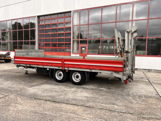 Dieplader oplegger Schmid Fahrzeugbau TUE 105SR  Tandemtieflader, Luftgefedert