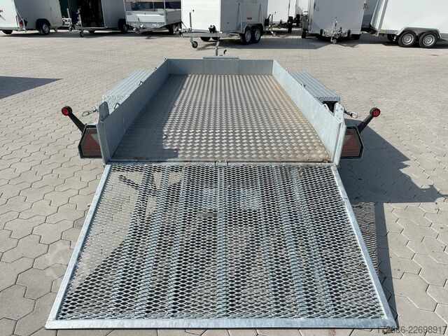  Variant 3516 B3 | MAXI LOAD | RAMPE | ALURIFFELBLECH 300X162CM 3500KG BAUMASCHINENANHÄNGER | BEAVERTAIL