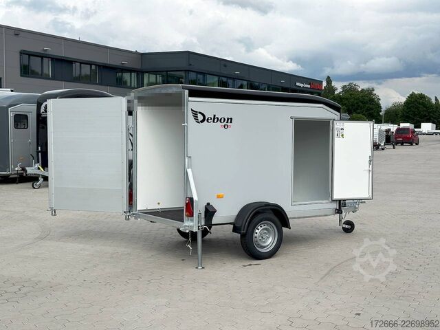 Kofferanhänger Debon CHEVAL LIBERTE DEBON C255 V2 WABENKERN 750 KG | SCHWARZ / GRAU + SEITENTÜR
