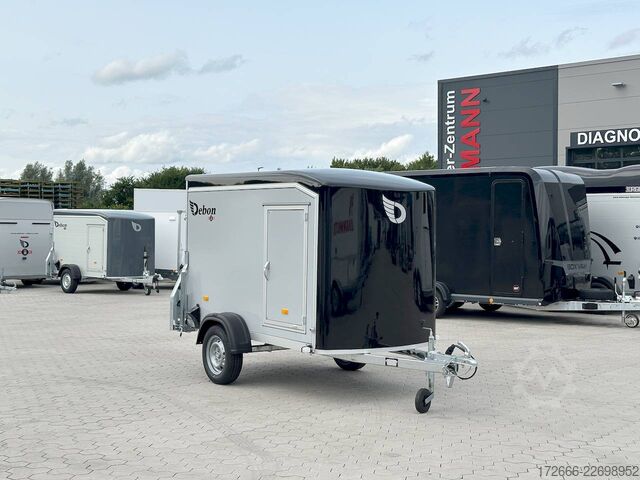 Kofferanhänger Debon CHEVAL LIBERTE DEBON C255 V2 WABENKERN 750 KG | SCHWARZ / GRAU + SEITENTÜR