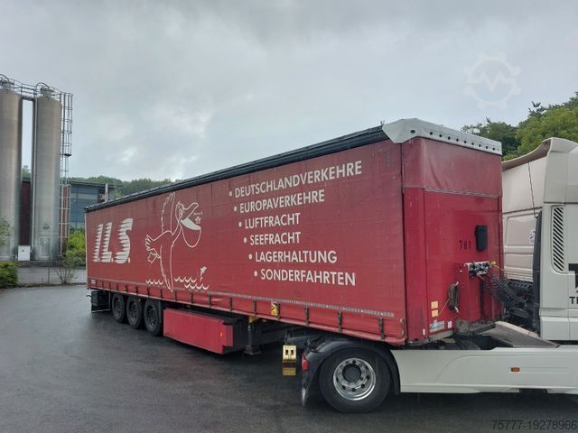 Semi-remorque ouverte avec bâche SCHMITZ CARGOBULL S01 Curtainsider-  LIFT-Edscha-Rotos-Anti Vandal