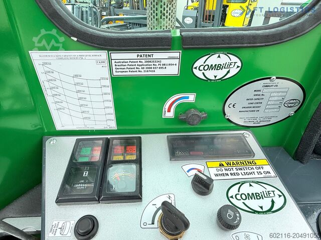 מלגזה 4 כיוונית Combilift C4000 / GAS / 9300MM / FREE-LIFT / CABIN