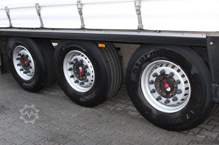Open semitrailer with tarp SCHMITZ Standard Plane Bordwand Edscha SAF Pal-kasten
