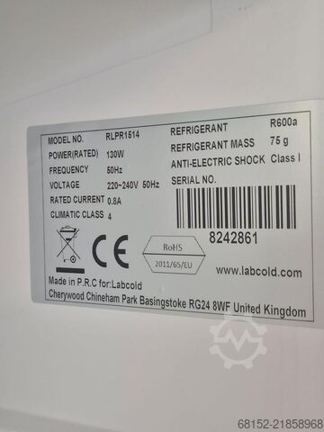 Réfrigérateur de pharmacie Labcold, modèle RLPR1514 Labcold RLPR1514
