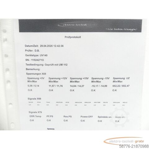 Komponen Heidenhain UV140 ID 335 009-03 SN11524271D - generalüberh. mit 3 Mon. Gewährl.