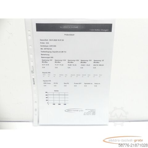Komponenta Heidenhain UVR 130D ID 728 248-01 SN38775213 generalüberholt m. 3 Mon. Gewährl.