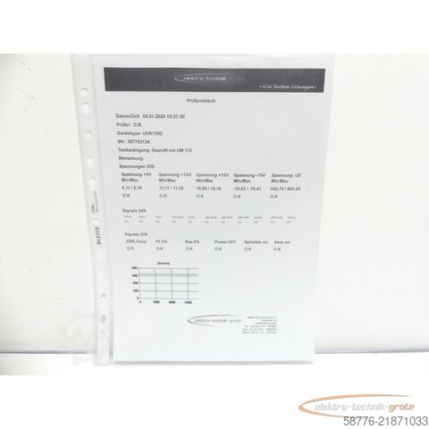 Composant Heidenhain UVR 130D ID 728 248-01 SN38775213 im Austausch (Exchange)