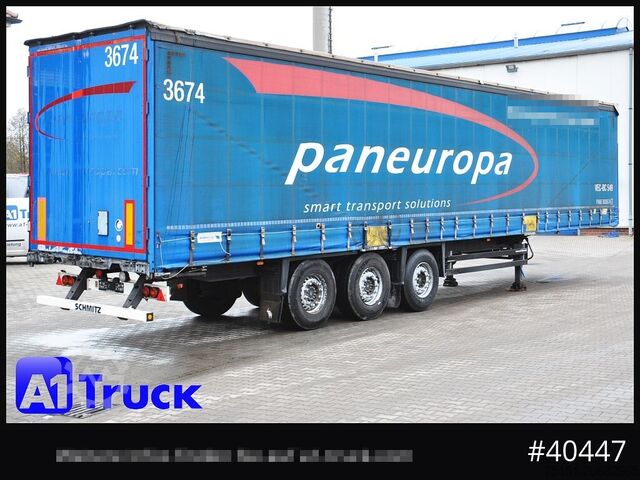 खुला सेमी-ट्रेलर तिरपाल के साथ SCHMITZ Tautliner, Code XL, Bahn, verzinkt