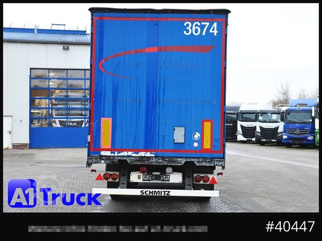 Rơ moóc bán mở với bạt phủ SCHMITZ Tautliner, Code XL, Bahn, verzinkt