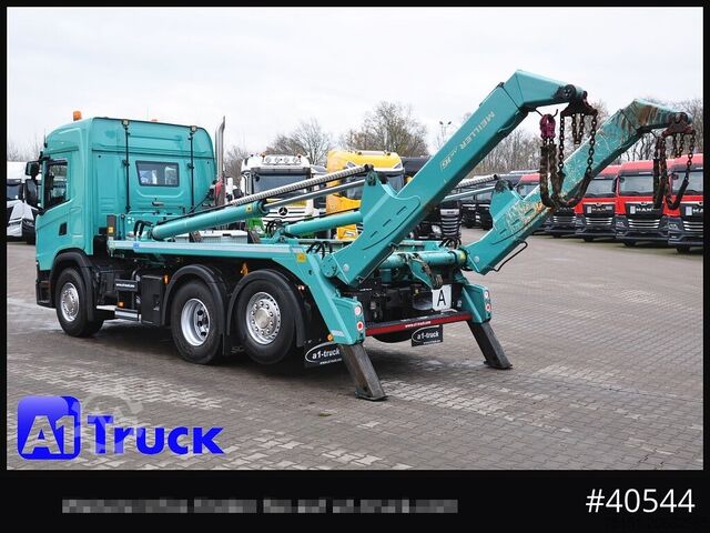 Autocarro ribaltabile SCANIA G410 Meiller AK 16 Funk