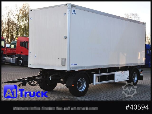 बॉक्स ट्रेलर KRONE Koffer ISO, stark isoliert ehemaliger Kühlkoffer, Aluboden