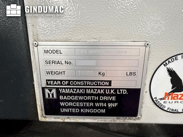 Горизонтальний обробний центр Mazak NEXUS 5000 II