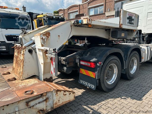 Low loader semitrailer NOOTEBOOM Tiefbett Tieflader mit 3 Lenkbaren 12t Achsen