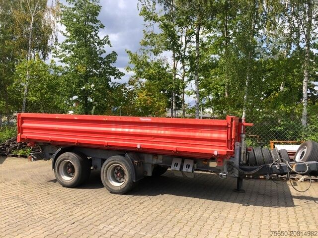Kolmisuuntainen kippiperävaunu Möslein TTD 19 Schwebheim  19 t Tandemkipper- Tieflader