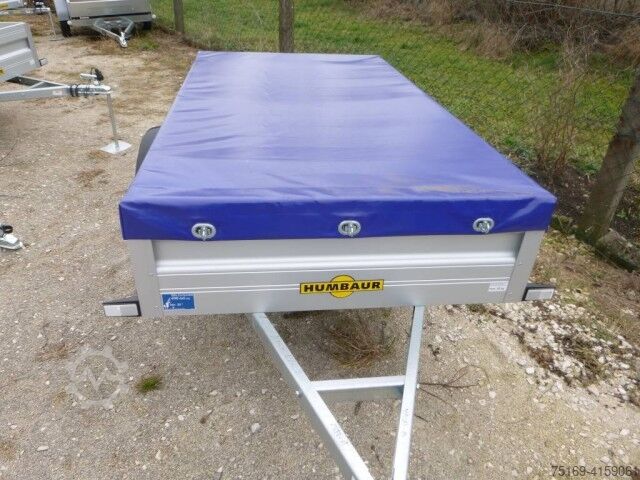 Car trailer Humbaur HA 752111 mit Flachplane, 2050 x 1100 x 350 mm