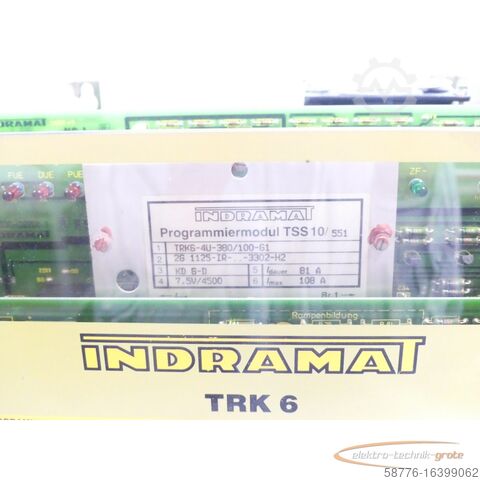 इंद्रमत घटक Indramat TRK6-4U-380 / 100-G1 / 551 SN:219444-004991 - ! -