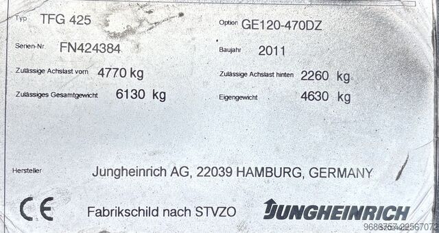 Carretilla elevadora Jungheinrich TFG425