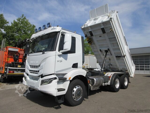 Vörubíll með tippgrind iveco X-Way 480 AD300XZ 6x4, Hydrodrive, Bordmatic