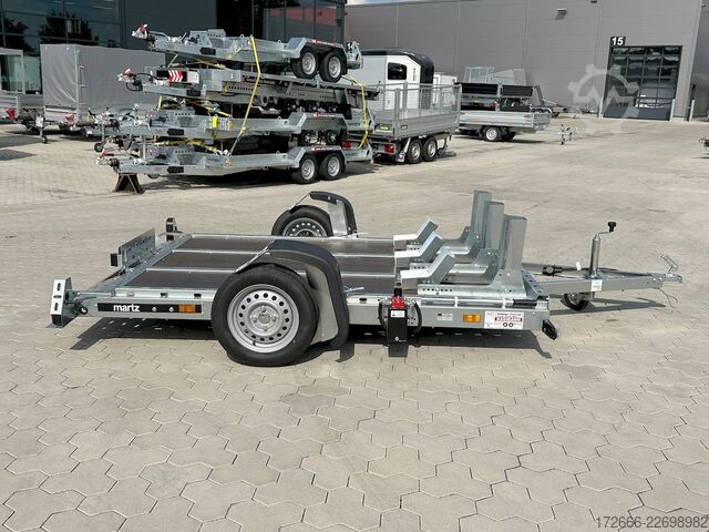  Martz GP ATV | 3 WIPPEN 246X160X10CM 750KG ABSENKER | MOTORRADANHÄNGER